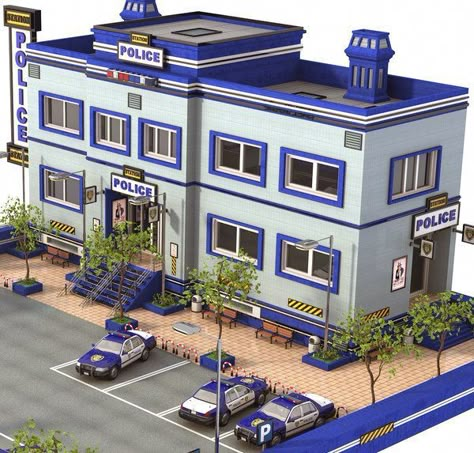 Police Station Architecture, Design Your House, Minecraft Shops, Plan 2d, Architecture House Plan, Building Modern, House View, House Outer Design, Hospital Design