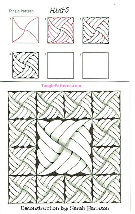 3d Zentangle Patterns Step By Step, Zen Doodle Patterns Step By Step, Art Drawings Step By Step, Tangle Patterns Step By Step, Zentangle Art Beginners, Zen Tangle Patterns, Zentangle Patterns Step By Step, Zentangle Templates, Geometric Doodles