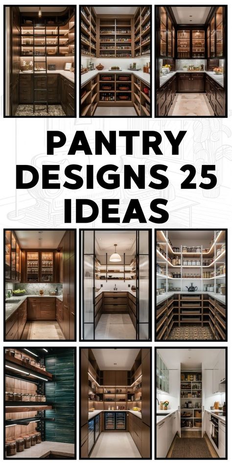 Walk-In Pantry 22 Ideas: Maximizing Space and Functionality Pantry Design Walk In Shelves, Maximum Storage Pantry, Walk In Pantry Blueprint, Pantry Shelving Measurements, Pantry Rooms Walk In, Walk In Pantry Shelving Ideas Diy, Large Kitchen Pantry Walk In, Pantry Black Shelves, Costco Pantry Door