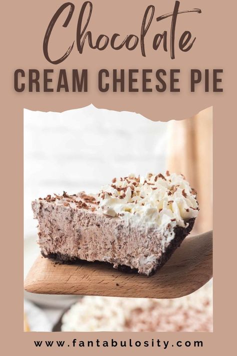 This chocolate cream cheese pie is such an easy recipe, that uses only 6 ingredients, and is frozen to “set”, making it a no-bake dessert recipe that is velvety delicious. Similar to our turtle pie recipe, it’s filled with chocolate flavor! Chocolate Cream Cheese Pie, Turtle Pie Recipe, Deserts With Cream Cheese, Cream Cheese Desserts Easy, Cream Cheese Pie Recipes, Recipes Using Cream Cheese, Turtle Pie, Cream Cheese Recipes Dessert, Easy Chocolate Pie