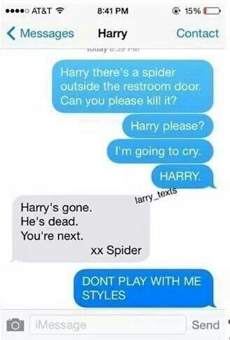 One Direction Text, Funny One Direction, Larry Fanart, Harry Imagines, Text Imagines, One Direction Jokes, 1d Funny, Alien Queen, Direction Quotes