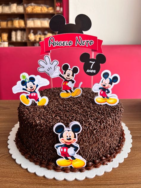 Mickey Mouse Pasta, Mickey Mouse Cake Ideas, Mickey Mouse Birthday Theme, Minnie Mouse Birthday Cakes, Mickey Mouse Cake, Baby Mickey, Mickey Mouse Birthday, Minnie Mouse Birthday, Sweet Table