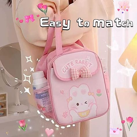 Kawaii Lunch Boxes, Aluminum Foil Meals, Kawaii Lunch, Student Storage, Cute Lunch Boxes, Kawaii Bento, Bento Bags, Lunch Tote Bag, Best Lunch Bags