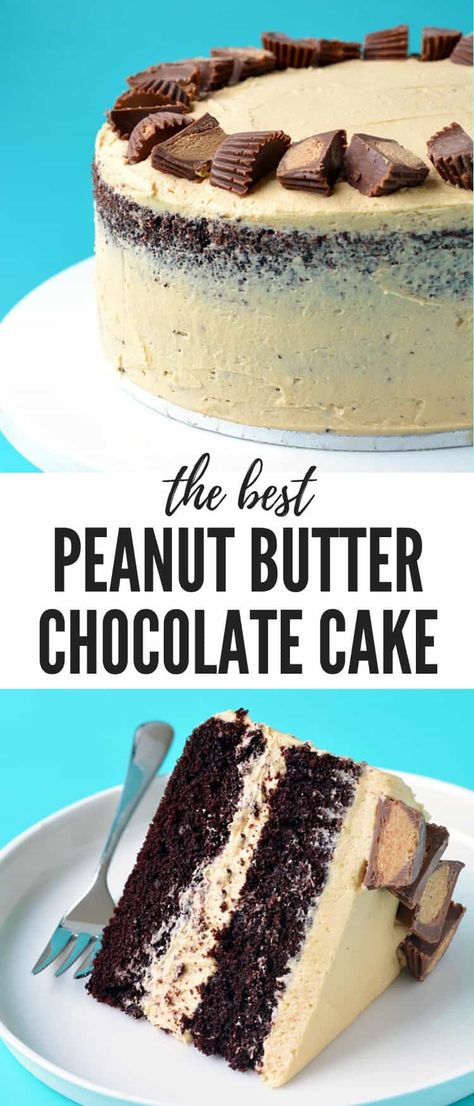 Birthday Frosting, Cakes Coconut, Soft Chocolate Cake, Peanut Butter Chocolate Cake, Butter Chocolate Cake, Desserts Birthday, Birthday Recipes, Dessert Birthday, Butter Cakes