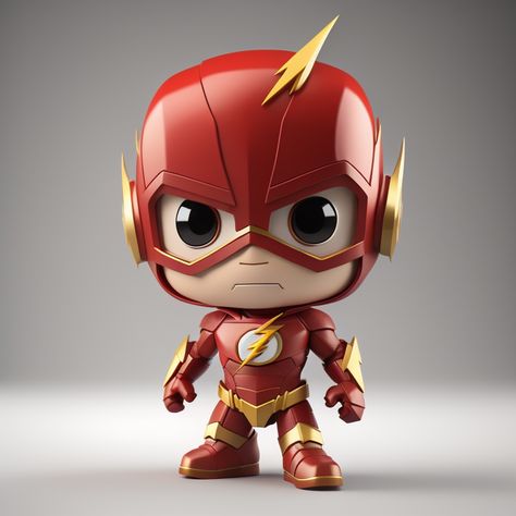 The Flash The Flash Chibi, Jesus Christ Illustration, Flash Dc Comics, Figure Art, Toy Figures, Super Heroes, Bobble Head, The Flash, Figurative Art