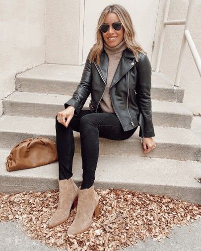 Leather Jacket Outfit Winter, Womens Leather Jacket Outfit, Fall Jackets Outfit, Black Leather Jacket Outfit, Boston Outfits, Winter Jacket Outfits, Leather Jacket Outfit, Jacket Outfit Women, Leather Jacket Outfits