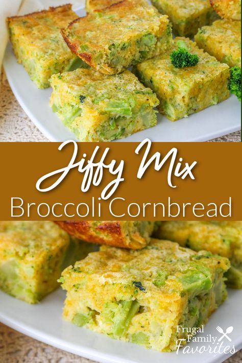 Jiffy Broccoli Cornbread Recipe - Frugal Family Favorites Trisha Yearwood Broccoli Cornbread, Cornbread With Broccoli Recipe, Jiffy Broccoli Cornbread, Brocolli Cornbread Jiffy Cottage Cheese, Jiffy Broccoli Cheese Cornbread, Broccoli Cheese Cornbread Jiffy, Broccoli Cornbread Jiffy Cottage Cheese, Broccoli Cornbread Recipe Jiffy, Brocolli Cornbread