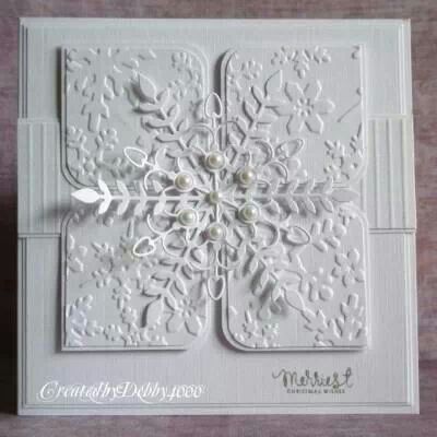 Love this! Simon Says..., Snowflake Cards, Christmas Card Inspiration, Homemade Christmas Cards, Merry Christmas Wishes, Embossed Cards, Diy Christmas Cards, Christmas Cards To Make, Winter Cards