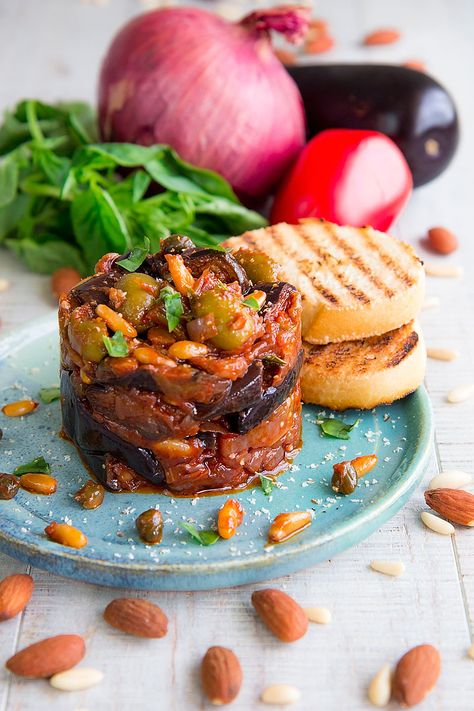 AUTHENTIC PALERMITAN CAPONATA RECIPE - Sicilian appetizer Sicilian Appetizers, Sicilian Recipes Authentic, Sicilian Caponata Recipe, Caponata Recipe, Sicilian Food, Italian Appetizers, Sicilian Recipes, Sweet And Sour Sauce, Eggplant Recipes