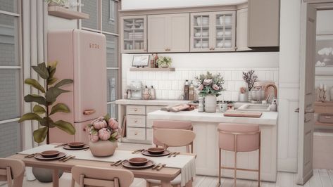 Sims 4 CC Apartment Build & Interior 17 Culpepper House Sims 4 Layout, Sims 4 Cc Interior Design, Sims 4 Coquette House, 17 Culpepper House Layout, Sims 4 Culpepper Apartment 17, Sims 4 Girly House, Sims 4 Girly Apartment, Pink Furniture Sims 4 Cc, 17 Culpepper House Sims