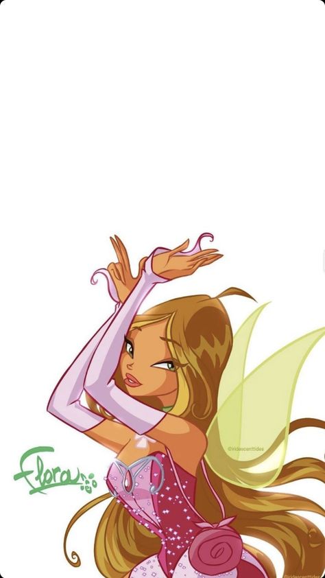 Winx Flora Wallpapers, Flora Winx Wallpaper, Flora Winx Club Wallpaper, Winx Flora, Iphone Background Wallpaper, Animated Cartoons, Love On Tour, Winx Club, Tattoo Sketches