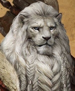 Dnd Leonin, Lion Humanoid, Leonin Dnd, Lion Statue, White Lion, Fantasy Races, Cat Character, Dungeons And Dragons Characters, Lion Art