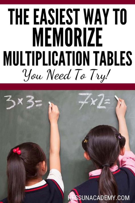 Easy Way To Remember Multiplication, The Multiplication Table, How To Learn Multiplication Tables Fast, How To Teach Multiplication, Multiplication Tables Activities, Times Tables Tricks, Multiplication Rhymes, Memorizing Multiplication Facts, Memorizing Multiplication