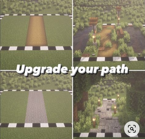 Minecraft Random, Minecraft Path, Rikka And Yuuta, Minecraft Building Guide, Cottagecore Minecraft, Rumah Minecraft Sederhana, Play Minecraft, Minecraft Interior Design, Bangunan Minecraft