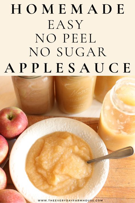 Making simple healthy no peel applesauce at home is easy if you have an Instant Pot and an applesauce maker. Your kids will love making and eating this no-peel applesauce with you! Apples For Applesauce, Canning Applesauce, Canning Apples, How To Make Applesauce, Dessert From Scratch, Home Canning Recipes, Apple Sauce Recipes, Homemade Applesauce, Healthy Homemade Recipes