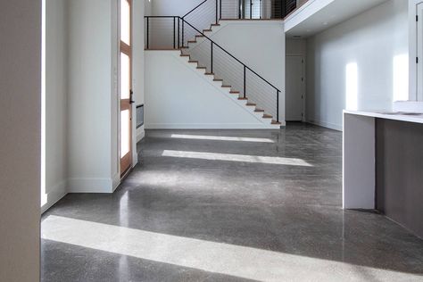 Residential Polished Concrete Floors, Finished Concrete Floors, Polished Cement Floors, Polished Concrete Floor, Polished Cement, Polished Concrete Floors, Concrete Flooring, Floor Heating Systems, Radiant Floor Heating