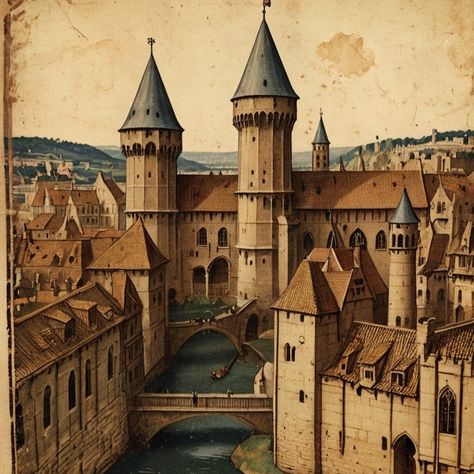 Medieval Life. Towns, Villages and Castles. (CastleLore) 🏰🕰️📜 If you want to read more about Middle Ages, click the link in our bio! (castlelore.com) 📖🔗 #middleages #medievalhistory #medieval #europeanhistory #culturallegacy #castle #castles #medievaltimes #medievallife #feudalism #knights #knight #nobile #medievaltown #medievalvillage #medievalsociety #castlephotography #medievaleurope #castlesofinstagram #historylovers #middleageshistory #historyofeurope #medieval #drawing #olddrawings #v... Medieval Era Aesthetic, The Middle Ages Aesthetic, Moyen Age Aesthetic, Middle Ages Aesthetic, Medieval Drawing, Medieval Core, Medieval Kingdom, Middle Ages Art, Middle Ages History