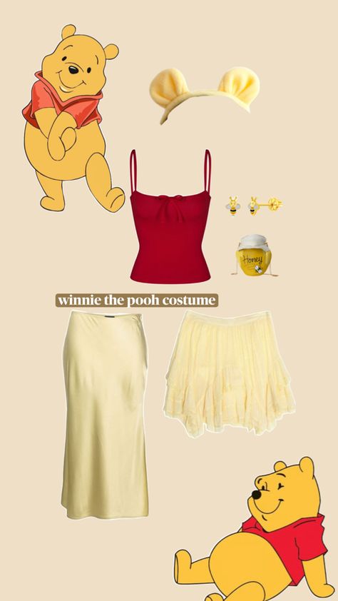 winnie the pooh halloween costume idea Winnie The Pooh Halloween Costume, Pooh Halloween Costume, Pooh Costume, Winnie The Pooh Costume, Pooh Halloween, Winnie The Pooh Halloween, Classy Halloween Costumes, Halloween Costume Idea, Pooh Quotes