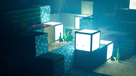 ArtStation - Nodevember 2022 | Oceanic Wonder Flip Book Animation, Underwater Scene, Substance Designer, Texture Packs, Low Quality, Flip Book, Monument, Minecraft, Lanterns