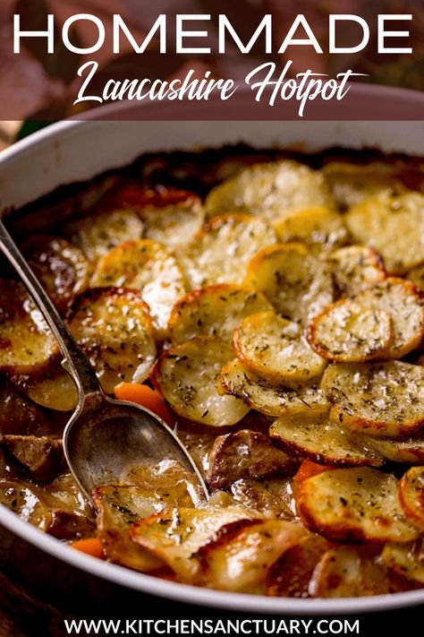 Lancashire Hotpot, Lancashire Hot Pot, Foods Around The World, Lamb Casserole, Cultural Foods, Kitchen Sanctuary, Hot Pot Recipe, British Cooking, Healty Dinner