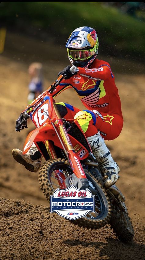 Jett Lawrence, Motocross Action, Honda Dirt Bike, Soichiro Honda, Motocross Gear, Motocross Love, Mx Bikes, Bike Pictures, Ho Slot Cars