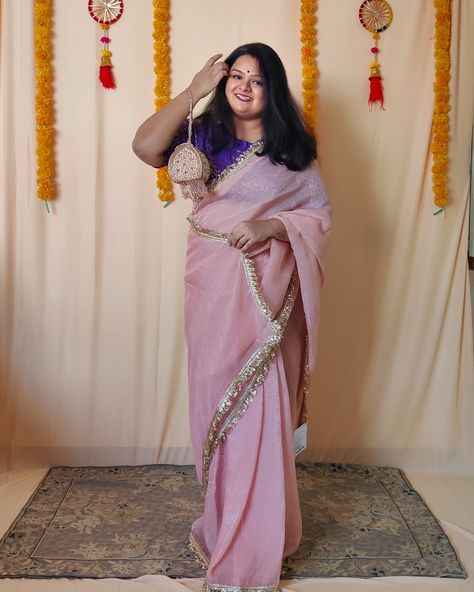 Being plus-size doesn’t mean you shy away from the timeless elegance of a saree. It’s about draping that six yards of beauty with pride, knowing that curves deserve just as much love and style. When I wear a saree, I don't hide—I flaunt, I embrace, I celebrate every inch of me. Because confidence isn't about fitting into a certain size; it's about owning your space, feeling fabulous, and showing the world that style has no size limits. Here's to all my curvy queens—let's rock that saree like ... Plus Size Saree Look, Plus Size Saree, Saree Look, Timeless Elegance, Saree, Confidence, Plus Size, Celebrities, How To Wear