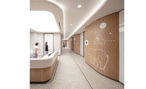 Acibadem Ataşehir Hospital And Children’s Pavilion Blends High-tech, Human-centered Design - HCD Magazine Healthcare Snapshots, Children Hospital Design, Healthcare Interior Design, Base Building, Healthcare Architecture, Children Hospital, Hospital Interior, Human Centered Design, Carpet Texture