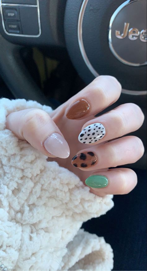 Spring Nails Art, Western Nails, Boho Nails, Nails Art Ideas, Animal Print Nails, Cute Gel Nails, Easter Nails, Get Nails, Cat Kuku