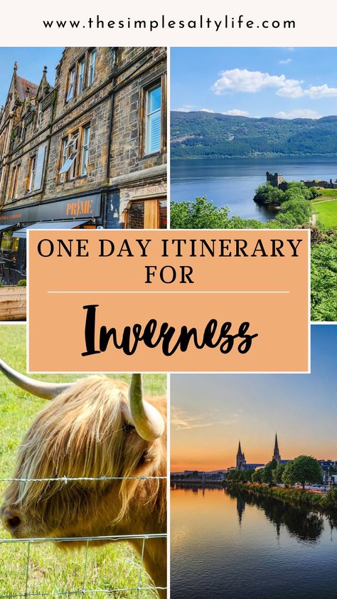 What to Do in Inverness in One Day • Scotland • The Simple Salty Life Inverness Scotland Things To Do, Things To Do In Scotland, British Isles Cruise, Inverness Scotland, Urquhart Castle, Scotland Vacation, Scottish Culture, Medieval Fortress, Castles In Scotland