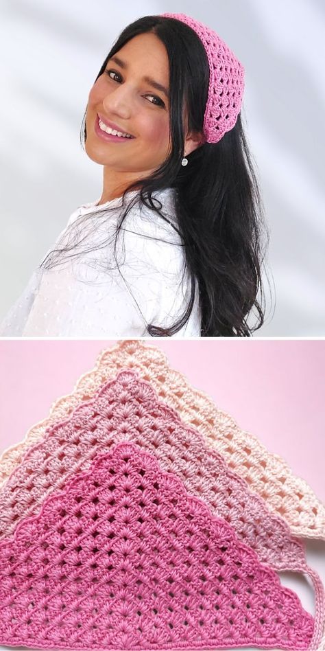 30+ Best Free Crochet Bandana Pattern Ideas Crochet Kerchief Pattern Free, Free Crochet Bandana, Crochet Bandana Pattern, Tea Cozy Crochet Pattern, Kerchief Pattern, Crochet Kerchief, Crochet Tea Cozy, Crochet Headband Pattern Free, Crochet Dreams