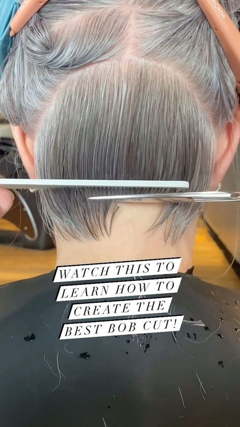 Ray Hornback Bob Haircutting Education on Reels | rayvoltagebeauty · Original audio | Reels Occipital Bone, Bobs Video, Undercut Bob Haircut, Modern Bob Haircut, Graduated Bob Haircuts, Line Bob Haircut, Undercut Bob, The Haircut, Bob Hairstyles For Thick