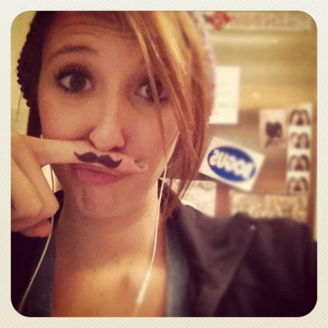 Finger mustache <3 Finger Moustache Tattoo, Mustash Tattoo Finger, Mustache Finger Tattoo, Women With Mustaches, Mustache Tattoo On Finger, Moustache Tattoo, Mustache Drawing, Mustache Tattoo, No Shave November