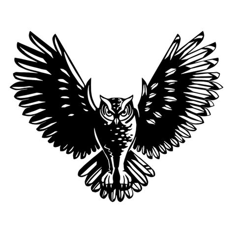 Flying owl black and white #AD , #Paid, #Ad, #owl, #black, #white, #Flying Owl Design Drawing, Owl Black And White, Black And White Png, Flying Owl, Owl Black, Owl Png, Owl Wings, Owl Graphic, Owl Vector