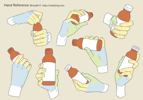 Bottle Drawing, Hand Drawing Reference, Hand Reference, Hands Holding, 캐릭터 드로잉, Poses References, Anatomy Drawing, Hand Sketch, Figure Drawing Reference