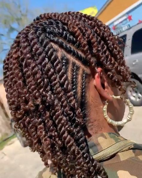 Two Stand Flat Twist Natural Hair, 2 Strand Twist Styles, Mohawk Braid Styles, Natural Hair Mohawk, Natural Hair Flat Twist, Braided Mohawk Hairstyles, Future Hairstyles, Natural Updo, Flat Twist Hairstyles