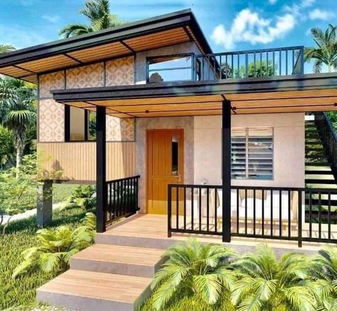 Up And Down House Design Philippines, Kubo House Design Philippines, Bungalow House Design Philippines, Bahay Kubo Design Philippines, Modern Bahay Kubo, Small House Design Philippines, House Exterior Design Philippines, Small House Exteriors, Philippines House Design