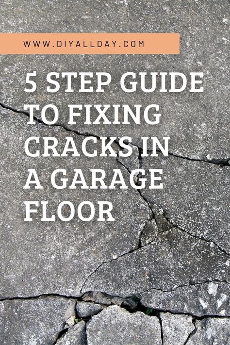 Fix Cracked Concrete, Garage Floors Diy, Concrete Floor Repair, Seal Concrete Floor, Framing Basement Walls, Concrete Floors Diy, Repair Cracked Concrete, Diy Projects Garage, Concrete Repair Products