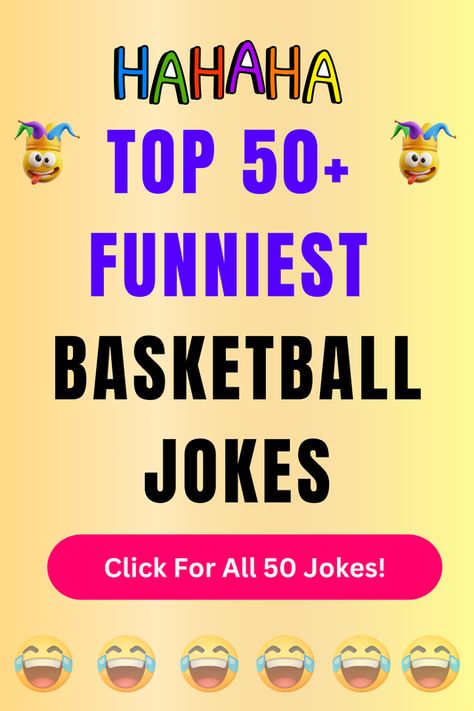 Check Out The Top 50+ Funny Basketball Jokes And Puns. Click For All 50+ Hilarious Basketball Jokes! Basketball Jokes, Basketball Puns, Sports Joke, Jokes And Puns, Funny Basketball, Foul Language, Getting Over Him, Hoop Dreams, Always Tired