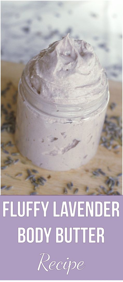 In this post I will show you how to make whipped body butter. This easy DIY recipe is packed with skin loving goodies like shea butter and essential oils. You have to make this! #bodybutter #whippedbodybutter #lavender #essentialoil Lavender Body Butter Recipe, Body Butter Recipe, Lavender Recipes, Lavender Body Butter, Homemade Body Butter, Diy Body Butter, Scrub Corpo, Body Butters Recipe, Diy Lotion