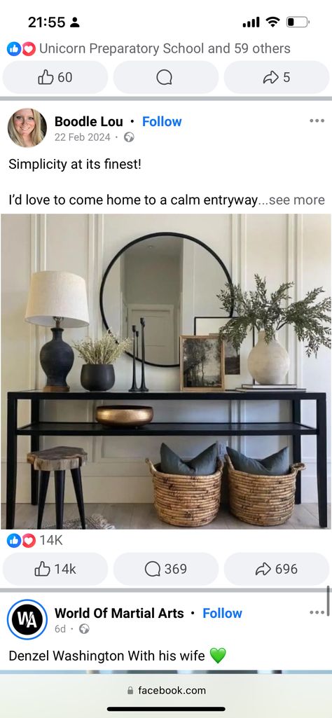 Entry Table Decor, Sideboard Decor, Console Table Styling, Console Table Decorating, Living Room Console, Entryway Table Decor, Home Entrance Decor, Decor Home Living Room, Home N Decor