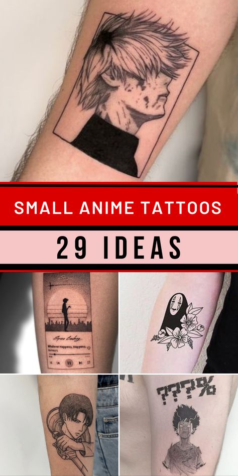 Discover the allure of small anime tattoos, a perfect choice for those seeking subtle yet striking ink. Our gallery is brimming with creative ideas that capture the essence of your favorite series. Whether you're into jujutsu kaisen or demon slayer, we have simple designs that cater to both men and women. Let your love for anime shine through with these cute and captivating tattoo ideas. Anime Lover Tattoo, Simple Tattoos Anime, Jujutsu Kaisen Hand Tattoo, Small Anime Tattoos For Men, Minimal Anime Tattoo, Anime Tattoo Ideas For Men, Anime Small Tattoo, Small Anime Tattoo, Jujutsu Kaisen Tattoo Ideas