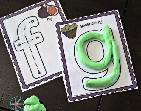 FREE Printable Lower Case Alphabet Letter Tracing Cards Activity Playdough Letters, Kindergarten Science Experiments, Small Alphabet Letters, Free Alphabet Printables, Hand Muscles, Alphabet Letter Crafts, Alphabet Activity, Abc Cards, Fall Preschool Activities