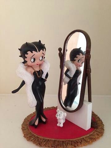 Betty Boop figurine Betty Boop Figurines, Betty Boop Classic, Betty Boop Quotes, Animated Cartoon Characters, Black Betty Boop, Betty Boop Art, Betty Boop Pictures, Black Betty, Jessica Rabbit