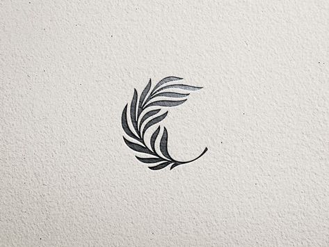 Small Palm Leaf Tattoo, Palm Frond Tattoos, Tiny Leaf Tattoo, Palm Branch Tattoo, Palm Leaf Logo, Palm Leaf Tattoo, Letter C Tattoo, Palm Illustration, Palm Tattoo