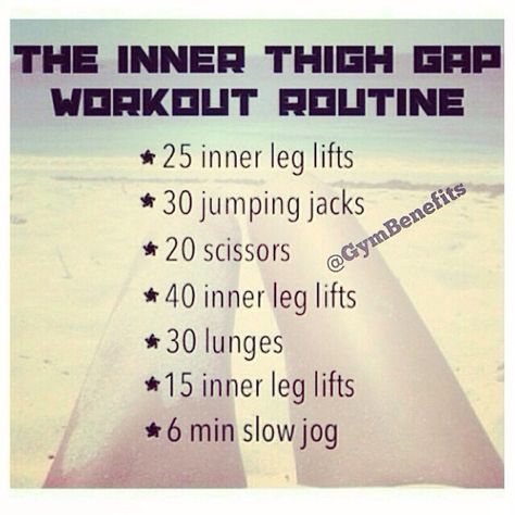 Inner Thigh Workout, Trening Fitness, Fitness Routines, Thigh Exercises, Inner Thigh, Jumping Jacks, Sport Motivation, Getting Fit, Workout Ideas