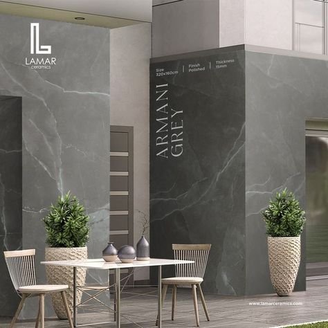 Porcelain Countertops, Armani Grey, Outdoor Bath, Countertop Design, Grey Marble, Building A House, Interior Decorating, Marble, House Design