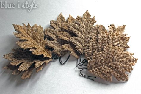 Blue i Style: {five minute friday} Edge Colored Burlap Leaves-available from hobby lobby Burlap Leaves, Thanksgiving Decorating, Burlap Mesh Wreath, Burlap Ideas, Colored Burlap, Straw Wreath, Burlap Crafts, Burlap Flowers, Fall Crafts Diy