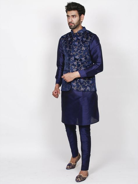 Kurta Pajama Wedding, Indian Vest, Pajama Wedding, Nehru Jacket With Kurta, Wedding Dress For Men, Kurta Pyjama With Jacket, Eid Kurta, Nehru Jacket For Men, Wedding Kurta