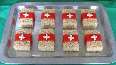 Medic Rice Krispie Treats from a Fortnite Birthday Party on Kara's Party Ideas | KarasPartyIdeas.com (20) Fortnite Med Kit, Fortnite Birthday Party Ideas, Fortnite Birthday Party, Med Kit, Fortnite Birthday, Fortnite Party, Christian Birthday, 9th Birthday Parties, Superhero Birthday Party