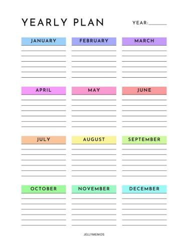 Need a cute yearly plan template? Here are 13 year at a glance printables you'll love! Perfect for productive yearly planning & organization 12 Week Year, Free Planner Printables, Yearly Planning, Planner Weekly Layout, Planner Wallet, Planning Organization, Planner Quotes, Best Planner, Planner Board